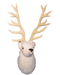White deer head