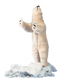 Standing Large polar bear 2m10