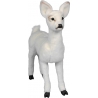 Standing white fawn