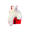 Sleeping White Leon Bear on Gift Pack