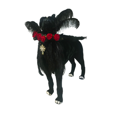 CHIEN DOGUE NOIR DEBOUT