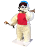 White Bear Leonardo with Skis on Shoulder