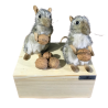 Animatronic mice & nuts decoration for storefronts & events