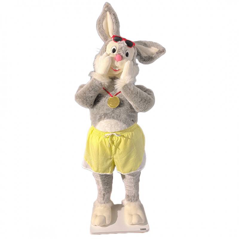 Rental bunny gold medal animatronic summer games themed events and storefronts