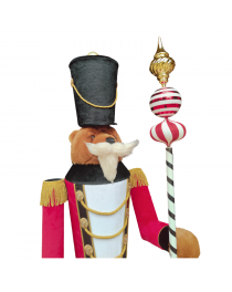 christmas animatronic nutcracker soldier,nutcracker bear,luxury animatronic for brands decor