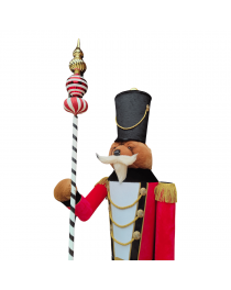 animated nutcracker bear,rental christmas animatronic,location animatronic christmas,christmas soldier animatronic