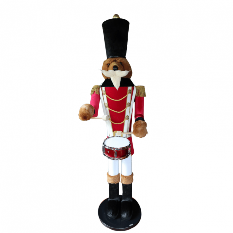 christmas animatronic nutcracker drummer,luxury animatronic for christmas theme display,christmas bear animatronic