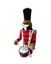 animatronic nutcracker bear,life size christmas animatronic,animatronic drummer nutcracker