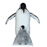 animatronic penguin and baby,white christmas polar ideas,big animated penguin for stores and events