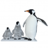 Penguin & two baby penguins