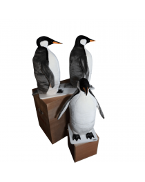 animatronic penguins,animated penguins for stores and events decor,animatronic christmas penguin