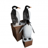 animatronic penguins,animated penguins for stores and events decor,animatronic christmas penguin