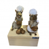 mice animatronic pastry chef,animatronic mouse cook chef,animated decor for storefronts