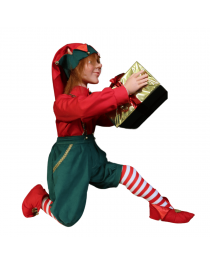 LUTIN DU PERE NOEL A GENOUX