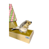 hedgehog animatronic tower cake,animated displays easter window,cake shop luxury decor