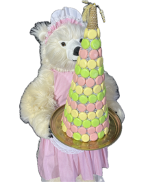 bakery window displays ideas,animated decor easter, fairytale animatronic bear