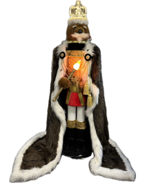 animatronic nutcracker king,window displays christmas nutcracker,luxury christmas decor,giant nutcracker