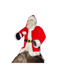 santa christmas storefront animatronic,life size santa claus decor,animated santa claus