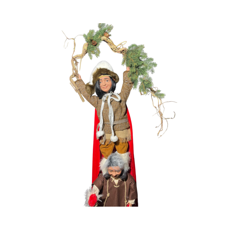 animatronic christmas elves goblins,animated decor christmas sprite forest