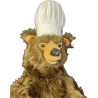 animatronic bear bakery chef,animated decor bake shop, big plush baker bear