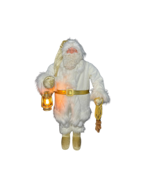 white santa claus animatronic character,christmas animatronic displays,christmas decor santa motion