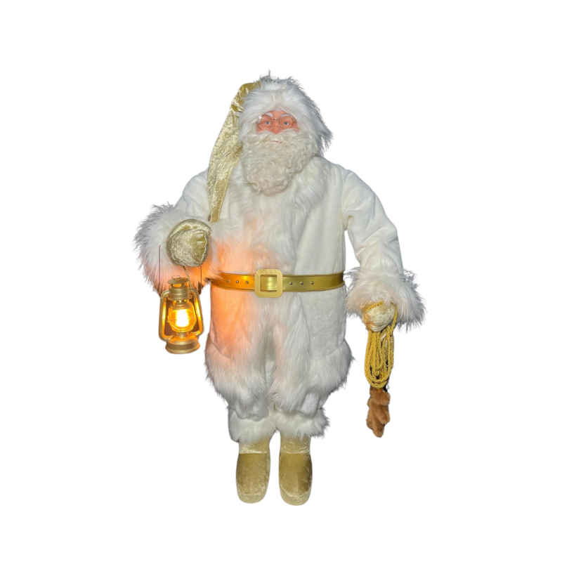 white santa claus animatronic character,christmas animatronic displays,christmas decor santa motion