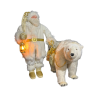 rent animatronic santa claus polar bear,rental luxury christmas decor window displays,animatronic with light