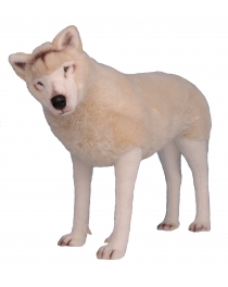 STANDING WHITE WOLF