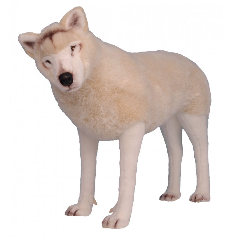 STANDING WHITE WOLF