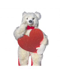 SITTING WHITE LEONARDO Valentine's Day