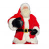 Pere Noel rouge assis