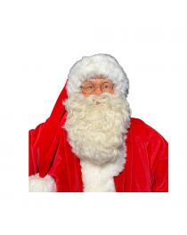 Pere Noel rouge assis