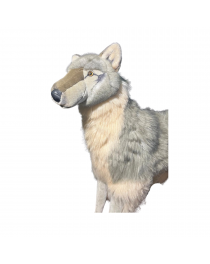 LOUP DEBOUT GRIS