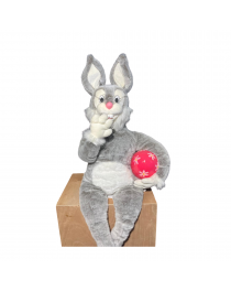 SITTING GREY RABBIT