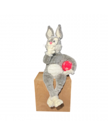 SITTING GREY RABBIT