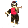 Brown Bear Leonard with Skis on Shoulder
