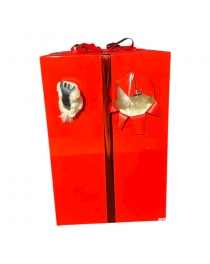 WHITE LEON HIDING IN THE GIFT