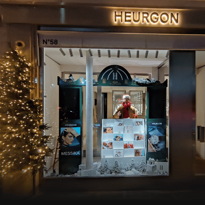 Custom-made animated mannequin for the Heurgon store