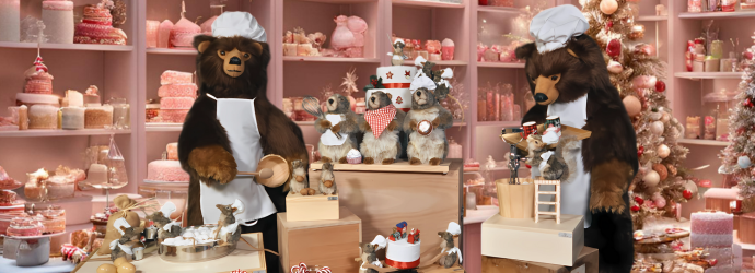 Christmas Animatronics : kitchen and candy sweets theme