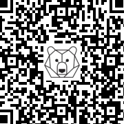 Lien QR Code Marmotte & marmotton couronne de Noël