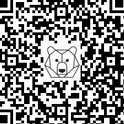 Lien QR Code Ourson Leonard Brun allongé d'occasion