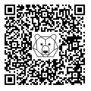 Lien QR Code PETIT LAPIN ROBIN ALLONGE JAMBE DROITE