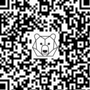 Lien QR Code Père Noël blanc et ours polaire