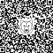 Lien QR Code OURS POLAIRE ASSIS 2 PATTES