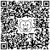 Lien QR Code LEON BLANC SKIEUR TOMBE