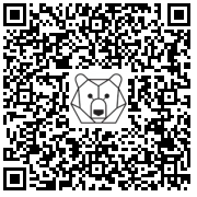 Lien QR Code OURS POLAIRE DEBOUT