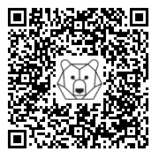 Lien QR Code LEON BLANC ASSIS SUR LES EPAULES