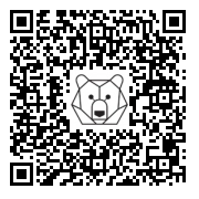 Lien QR Code LAPIN CARAMEL A GENOUX  FLEURS