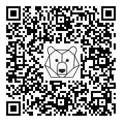 Lien QR Code LEON BLANC ASSIS SUR LES EPAULES