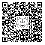 Lien QR Code CERF BLANC DEBOUT